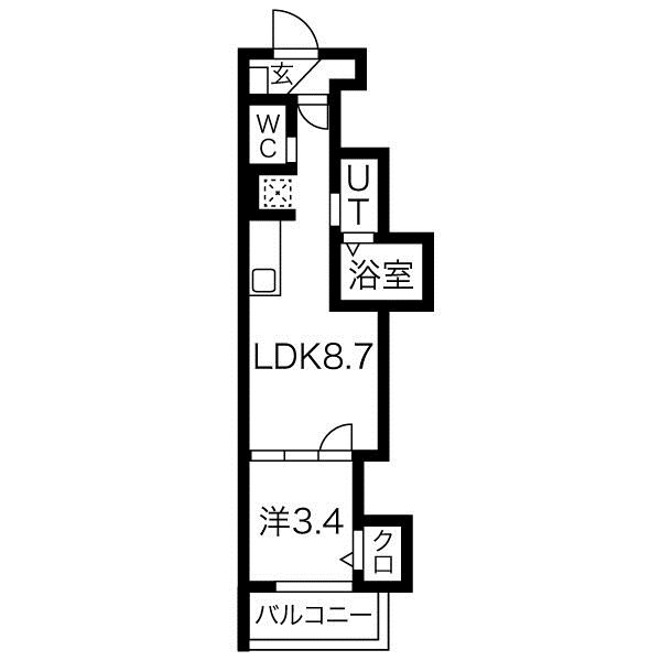 Buzz北加賀屋 間取り