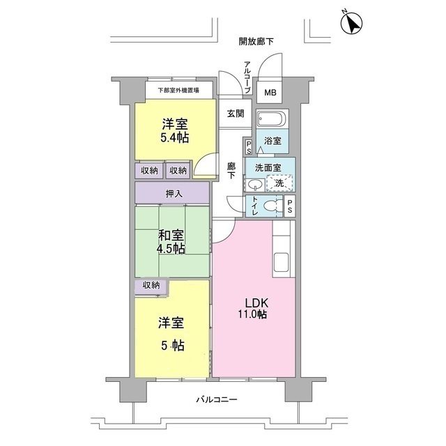 サニーコットン住之江 間取り
