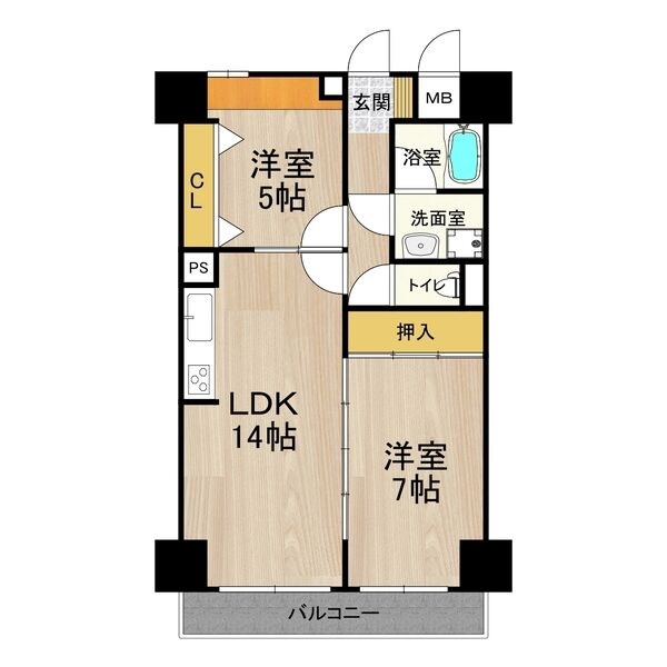 パークモダン住之江公園 間取り