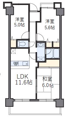ノアーズアーク住之江 間取り