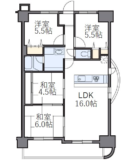 ノアーズアーク住之江 間取り
