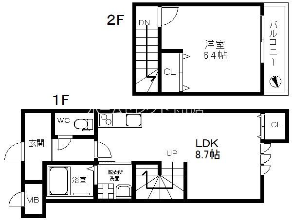 ツイン フォレスト住之江Ⅱ番館 間取り