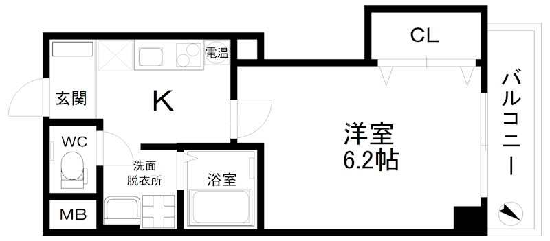 みおつくし岸里Ⅱ 間取り