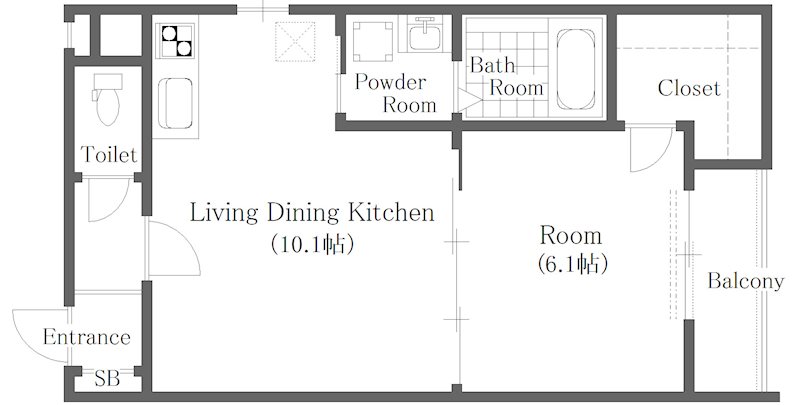 フジパレス西住之江Ⅷ番館 間取り