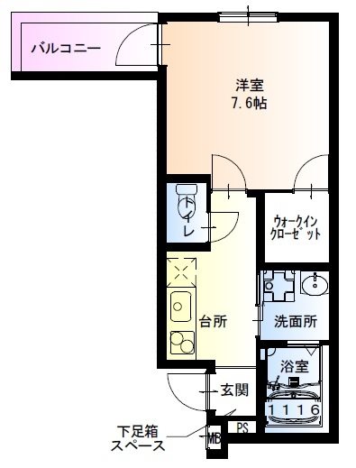 フジパレス中加賀屋Ⅵ番館  間取り
