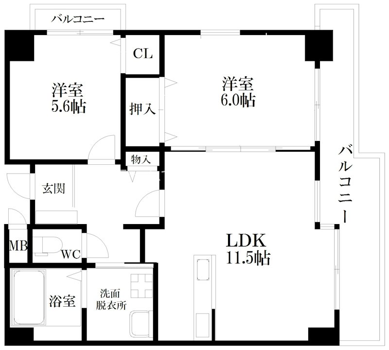 メゾンキコー住之江 間取り