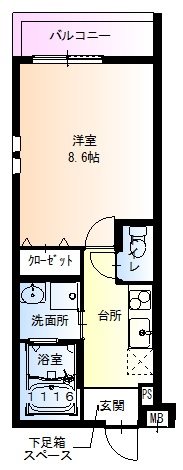 フジパレス我孫子前駅西Ⅱ番館 間取り