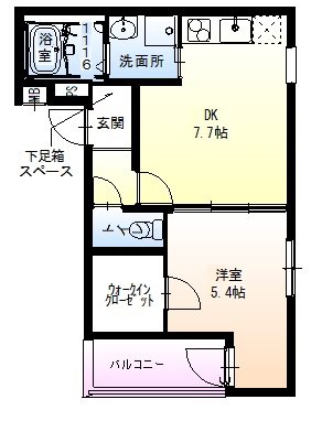 フジパレス我孫子前駅西Ⅱ番館 間取り