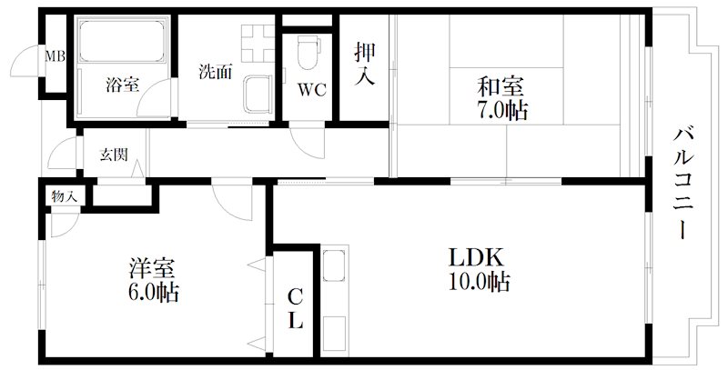 グランドハイツ天神ノ森 間取り