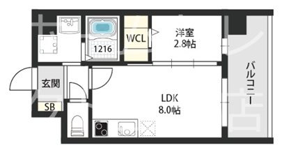 大阪府大阪市住之江区西加賀屋３丁目 間取り