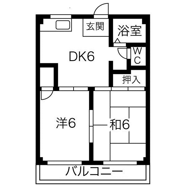 大阪府大阪市西成区南津守７丁目 間取り