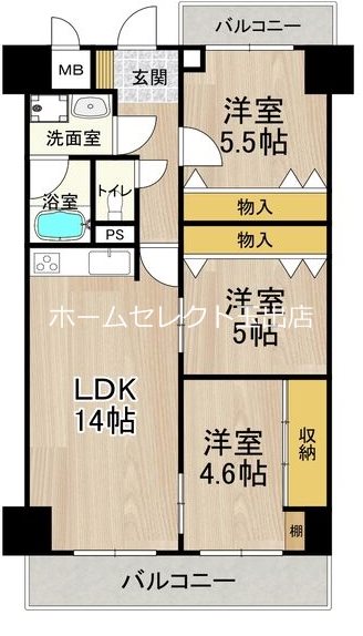 パークモダン住之江公園 間取り