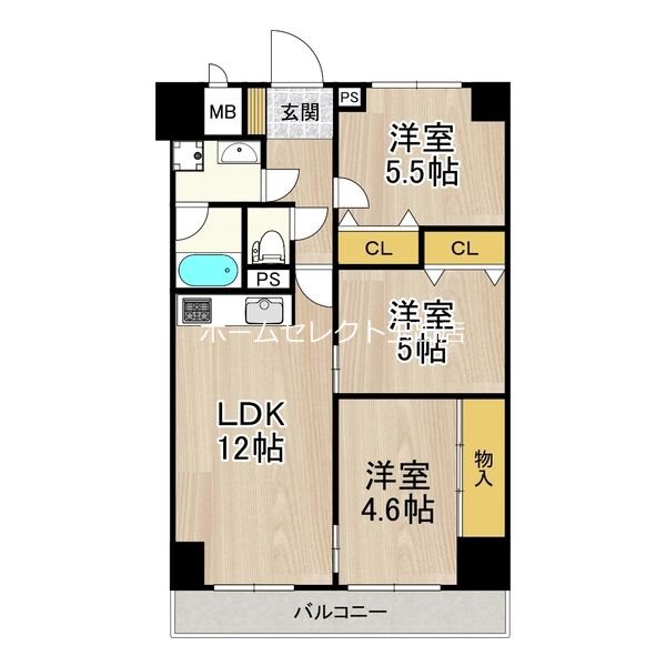 パークモダン住之江公園 間取り