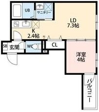 ナガモリメゾン南津守 間取り