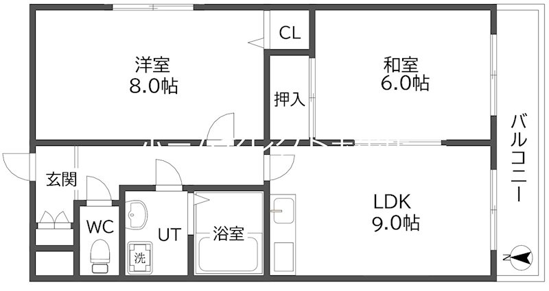 大阪府大阪市住吉区上住吉１丁目 間取り