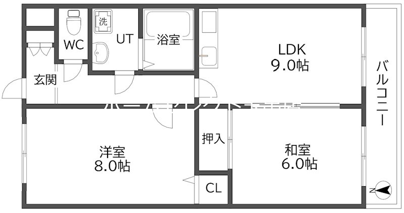 大阪府大阪市住吉区上住吉１丁目 間取り