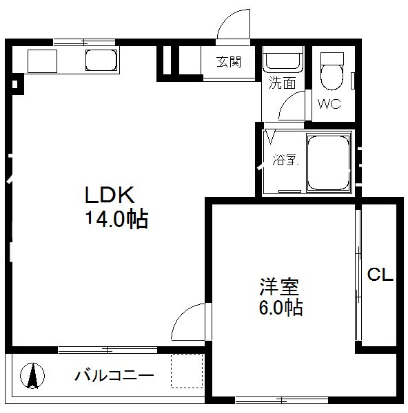 ラパンジール住吉大社 間取り