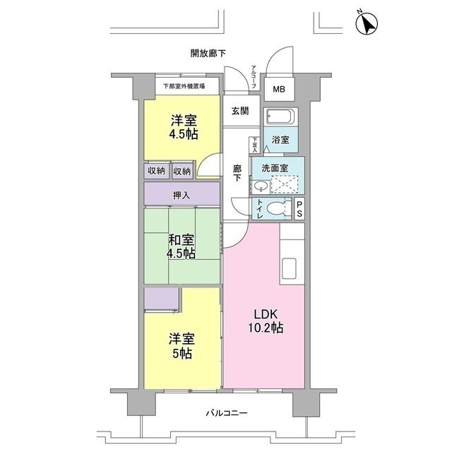 サニーコットン住之江 間取り