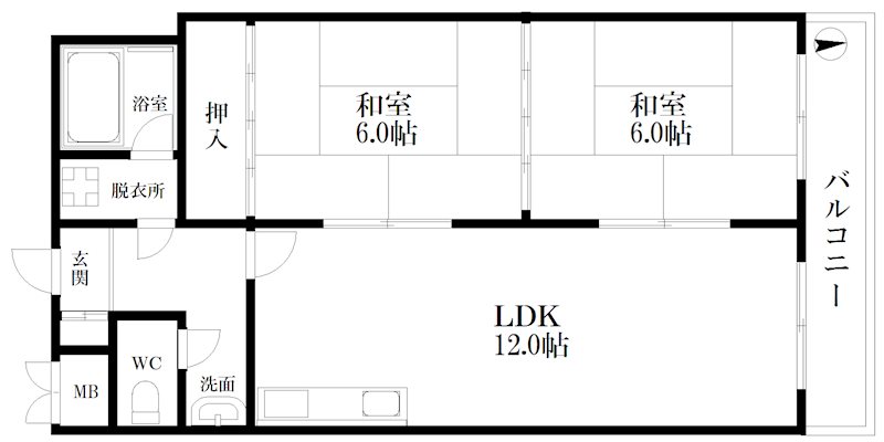 北畠西清川ビル 間取り