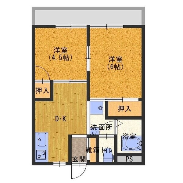 グリーンコーポ北加賀屋 間取り