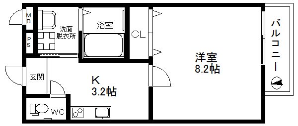フジパレス中加賀屋Ⅲ番館 間取り