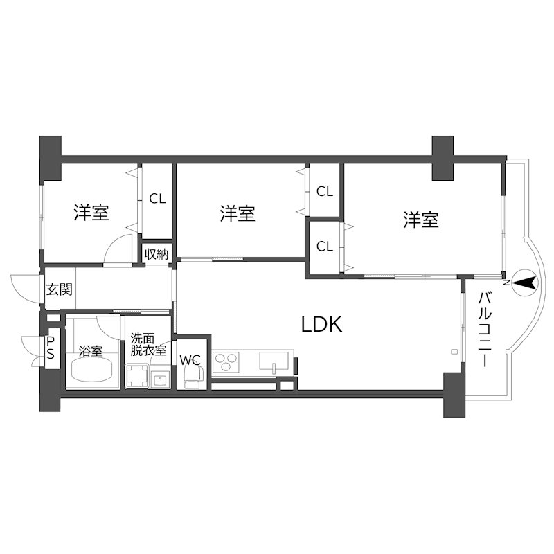 エバーグリーン住吉 間取り