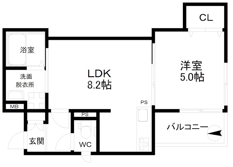 ラモーナ玉出東Ⅲ 間取り