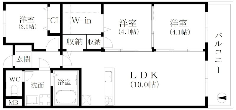 メゾンAメッツ 間取り
