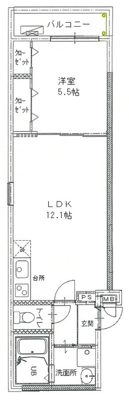 フジパレス遠里小野公園 間取り