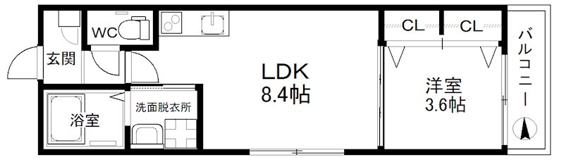 AVENIR住之江 間取り