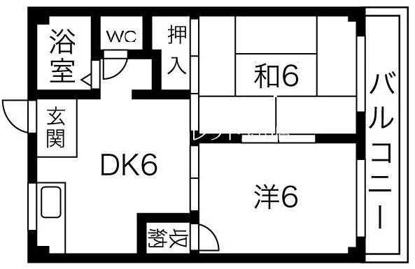 大阪府大阪市西成区南津守７丁目 間取り