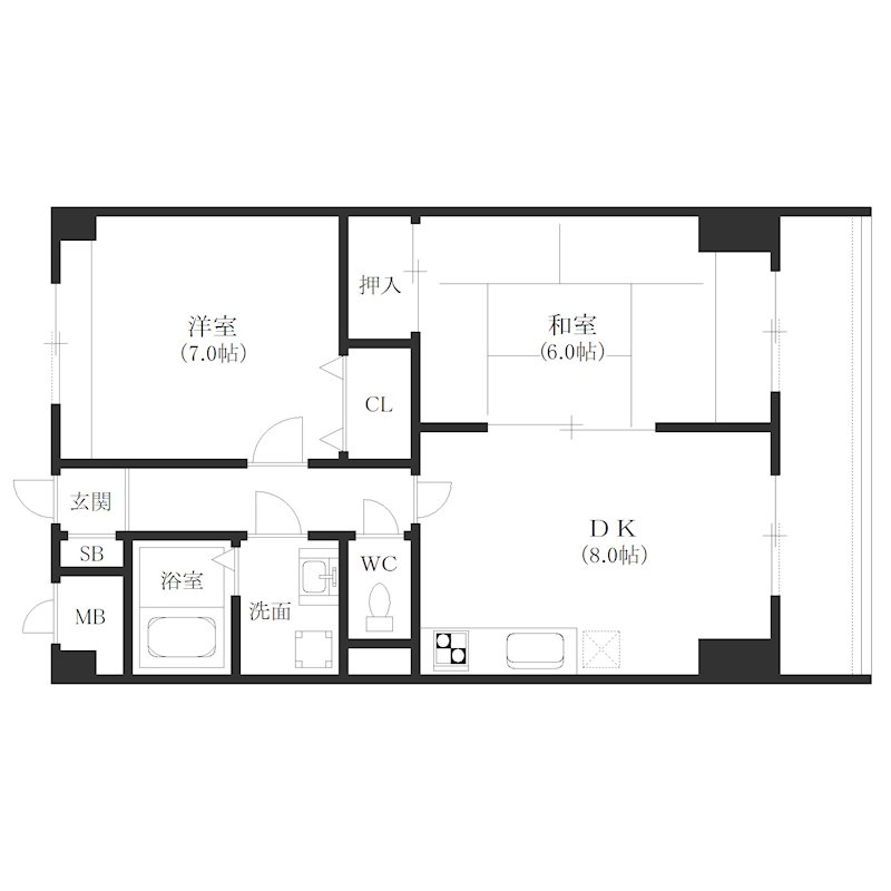 メゾン琵琶 間取り