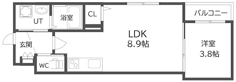 GRANDIR岸里 間取り
