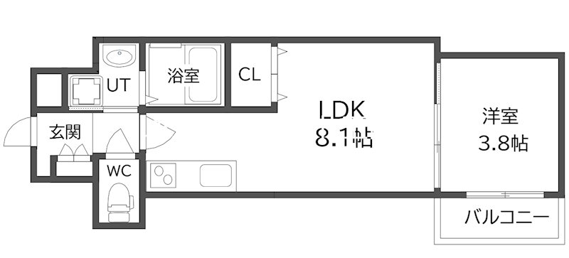 GRANDIR岸里 間取り