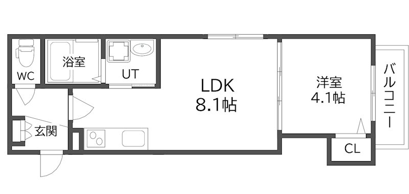 GRANDIR岸里 間取り