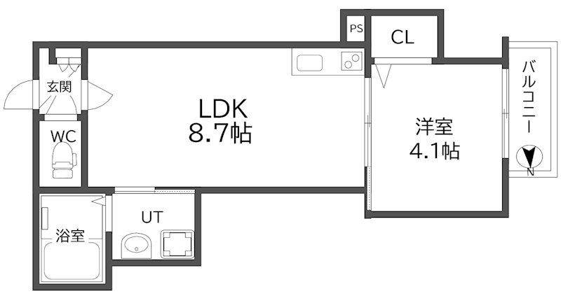 GRANDIR岸里 間取り