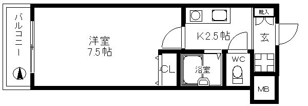 ボナール遠里小野 間取り