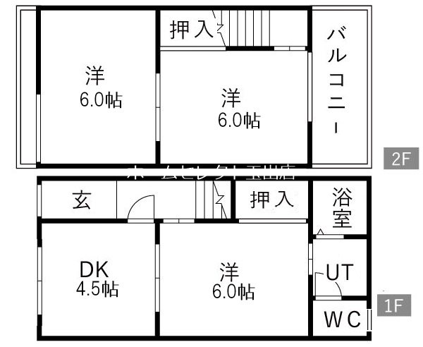 玉出東1丁目借家 間取り
