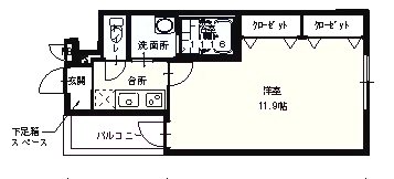 フジパレス北加賀屋Ⅴ番館 間取り