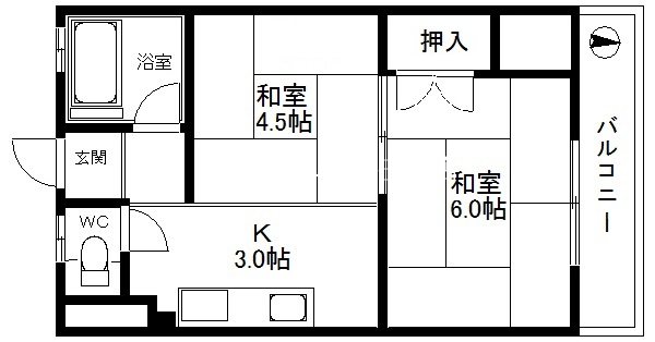 エイトビル岸里 間取り
