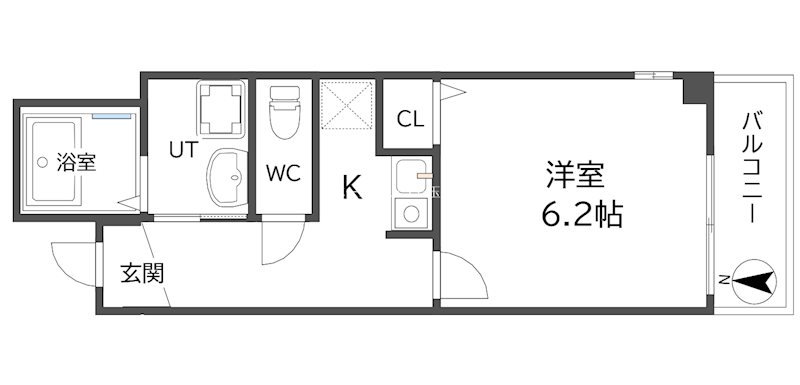 クリアフェリオ住吉 間取り