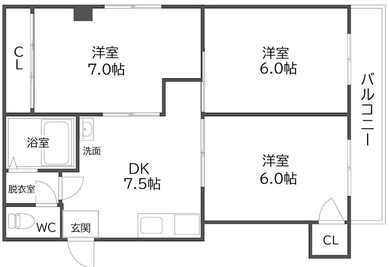 エクセレント川辺 間取り