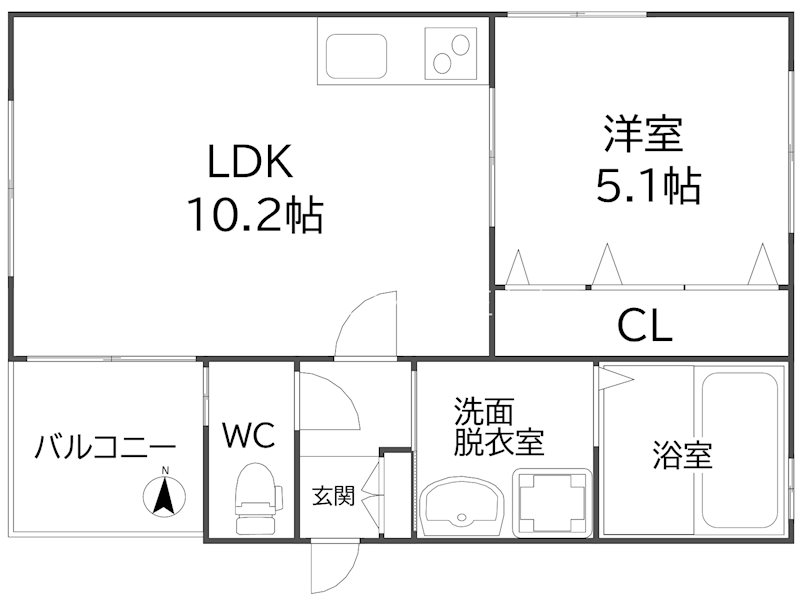 シティコート岸里玉出 間取り