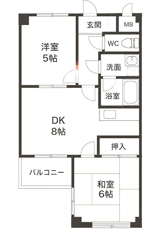 万代東マンション 間取り