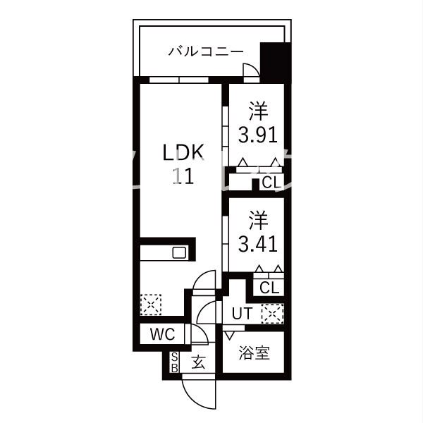 大阪府大阪市住之江区西加賀屋１丁目 間取り