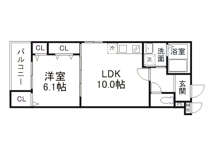 フジパレス エン Ⅲ号館 間取り