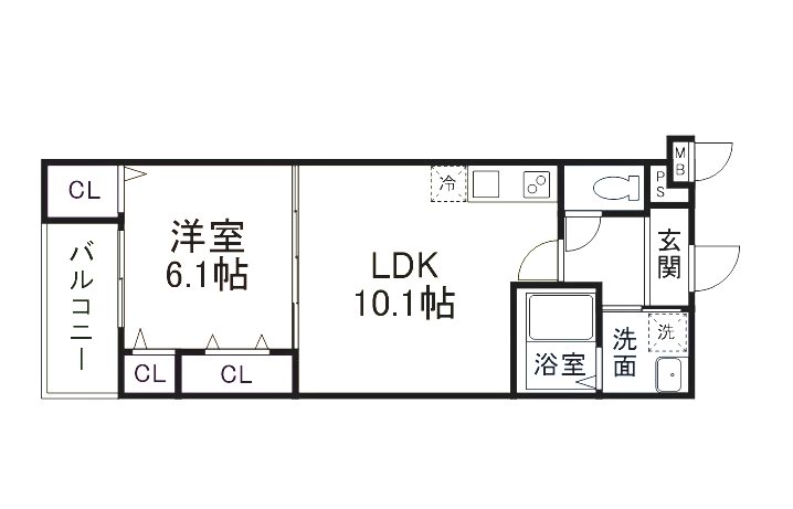 フジパレス エン Ⅲ号館 間取り