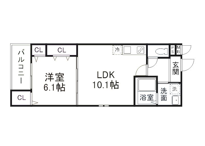 フジパレス エン Ⅲ号館 間取り