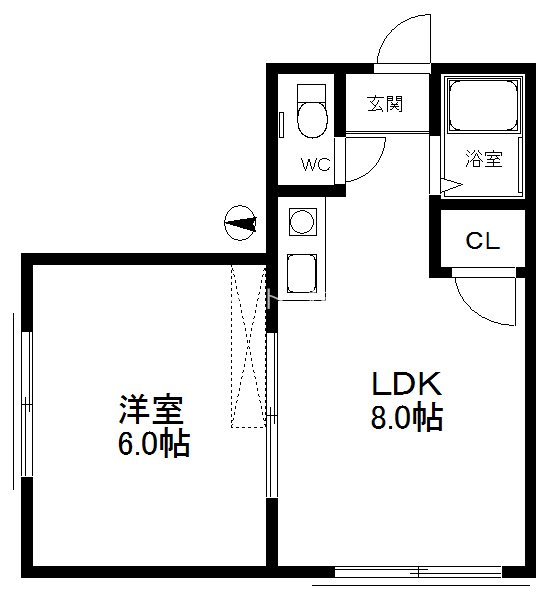エルコーポ粉浜 間取り