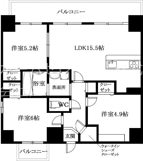大阪府大阪市住吉区清水丘２丁目 間取り